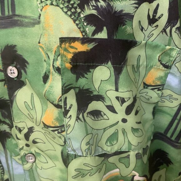 No Boundaries. Sz Large. Short Sleeve. Button Up. Aloha Hawaiian Shirt. B99 - Picture 6 of 7